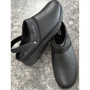 Van Huesen Mens‎ NUAR Comfort Clogs Non Slip Memory Foam Black Sz 11M